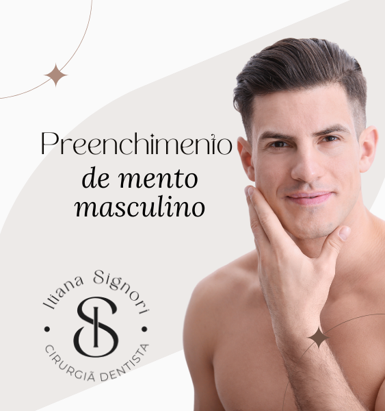 preenchimento de mento masculino e botox preventivo